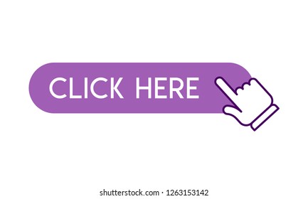 Hand pointer clicking on click button
