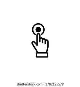 Hand pointer or cursor icon symbol vector