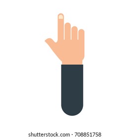 hand pointer gesture symbol icon