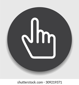 Hand pointer icon