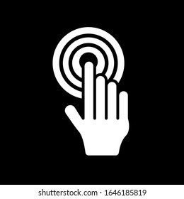 Hand pointer icon. Design template vector