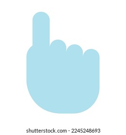 hand pointer icon on white background