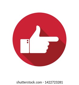 Hand Pointer icon symbol vector