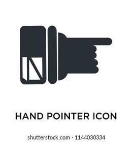 Hand Pointer icon vector isolated on white background for your web and mobile app design, Hand Pointer logo concept