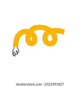 Hand Pointer Or Indicator. Flat hand drawn design element for navigation