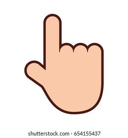 hand pointer isolated icon