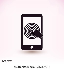 Hand pointer symbol icon