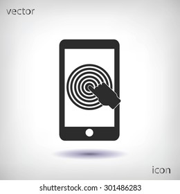 Hand pointer symbol icon