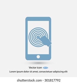 Hand pointer symbol icon