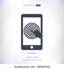Hand pointer symbol icon