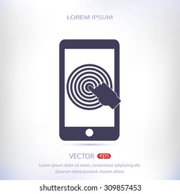 Hand pointer symbol icon