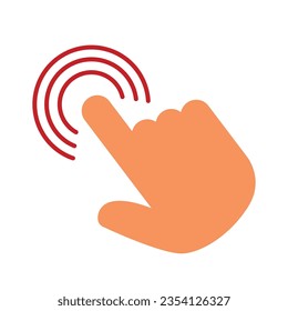 Hand pointer symbol vector design
