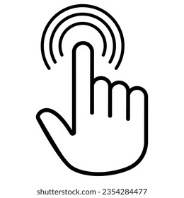 hand pointer symbol vector design