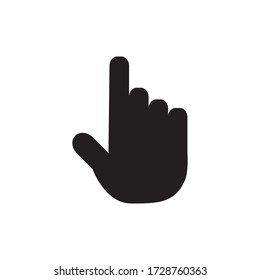 Hand Pointer Vector  Icon Design Template