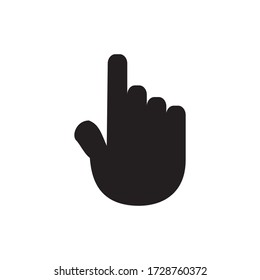 Hand Pointer Vector  Icon Design Template
