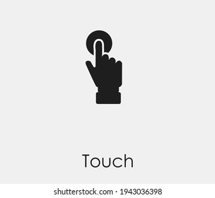 Hand pointer vector icon. Editable stroke. Symbol in Line Art Style for Design, Presentation, Website or Apps Elements. Pixel vector graphics - Vector
