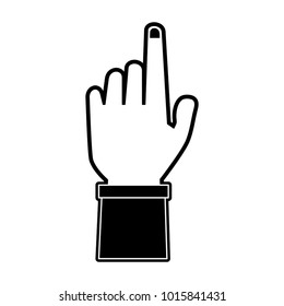 Hand pointing up