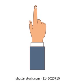 Hand pointing up