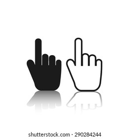 hand pointing