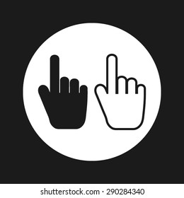 hand pointing