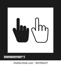 hand pointing