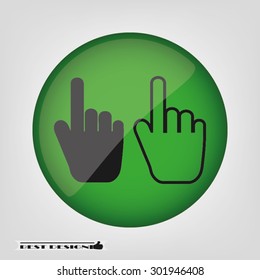 hand pointing
