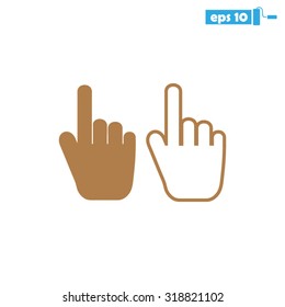 hand pointing
