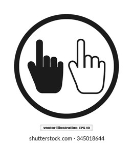 hand pointing