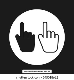 hand pointing
