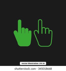 hand pointing