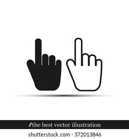 hand pointing