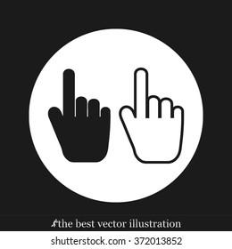 hand pointing