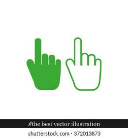 hand pointing