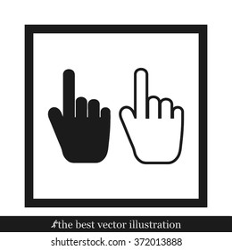 hand pointing