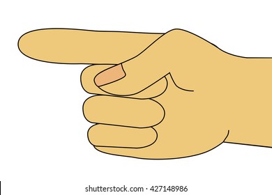 Hand Index Middle Fingers Crossed Set Stock Vector (Royalty Free) 455860366