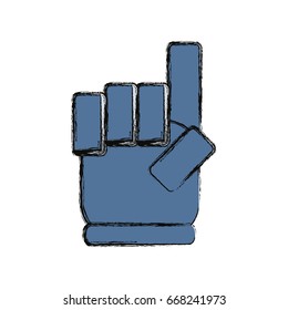 Hand pointing up