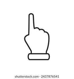 hand pointing, click, touch, hand, icon, design, symbol, illustration, outline, vector, button