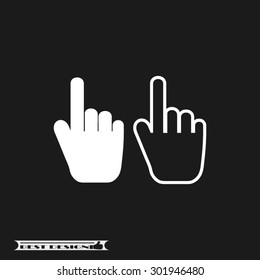 hand pointing, cursor