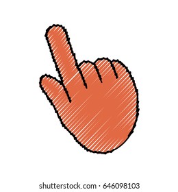 Hand pointing cursor