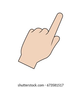 hand pointing cursor finger symbol