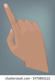 a hand pointing the direction with a finger