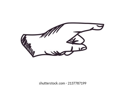 apuntar con la mano hacia el blanco