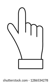 hand pointing finger