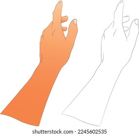 a hand with a pointing finger