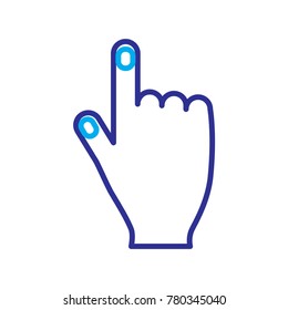 hand pointing finger cursor internet concept