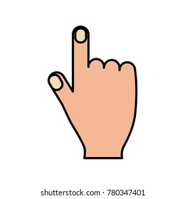 hand pointing finger cursor internet concept