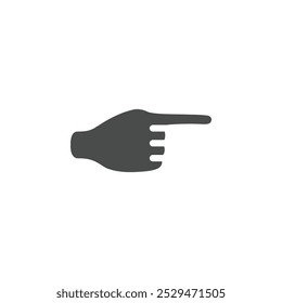 Mano con el símbolo de Vector simple del icono del dedo que apunta