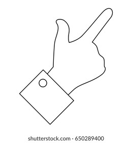 hand pointing gesture