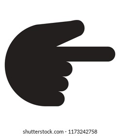 
Hand pointing gesture concept of direct response
