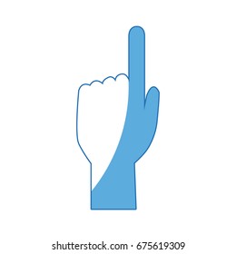 hand pointing gesture finger index up